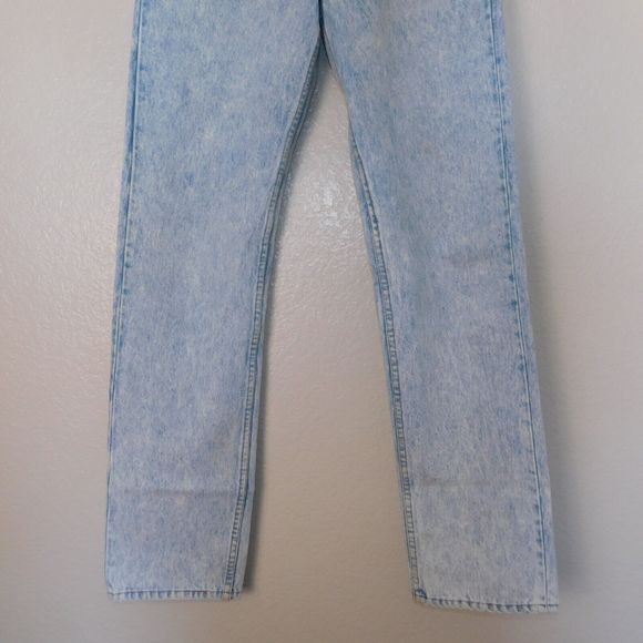Levis 501 XX Jeans Size 29 x 34 Acid Wash USA Made 1999 Vintage 90s Faded Denim - Picture 9 of 16